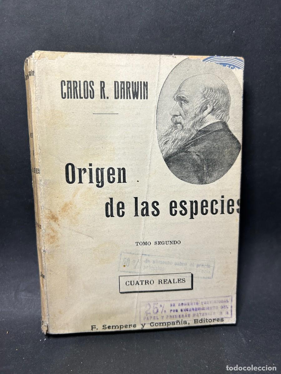 Libros antiguos: CARLOS R. DARWIN - ORIGEN DE LAS ESPECIES - 1910 - Foto 1