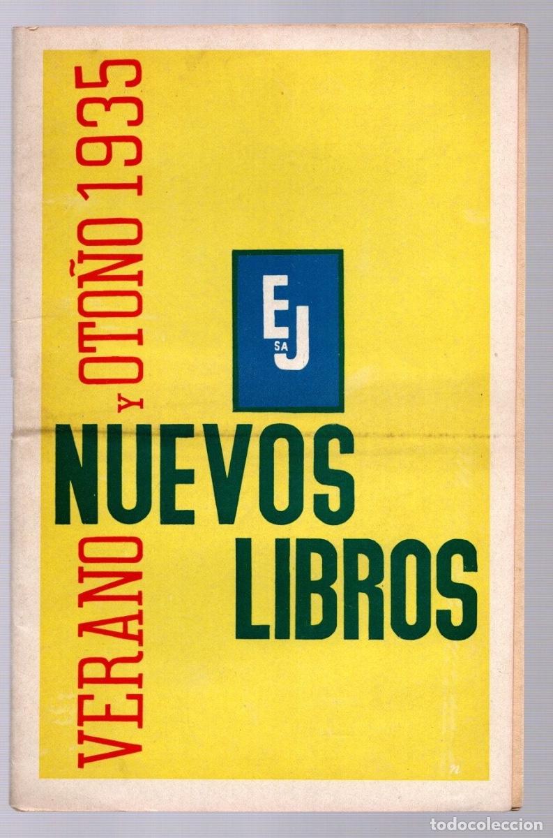 Libros antiguos: CATALOGO NOVEDADES EDITORIAL JUVENTUD OTO&Ntilde;O 1935 - Foto 1