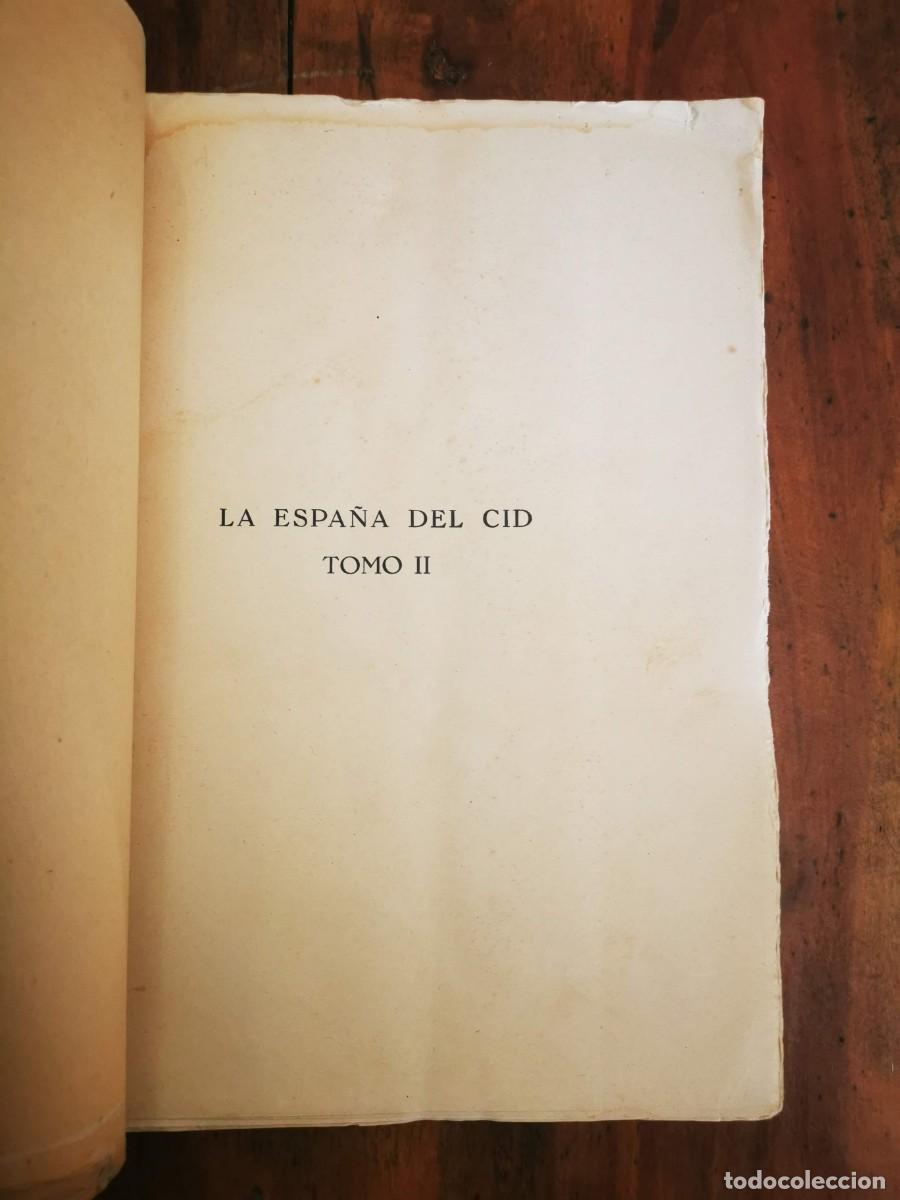 Libros antiguos: MEN&Eacute;NDEZ PIDAL, Ram&oacute;n. La Espa&ntilde;a del Cid - Foto 8