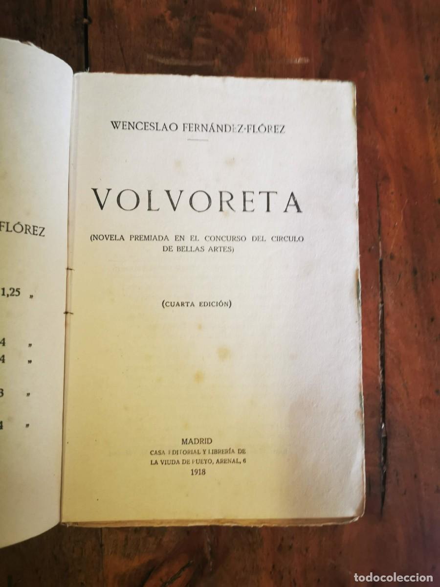 Libros antiguos: FERN&Aacute;NDEZ FLORES, Wenceslao. Volvoreta - Foto 1