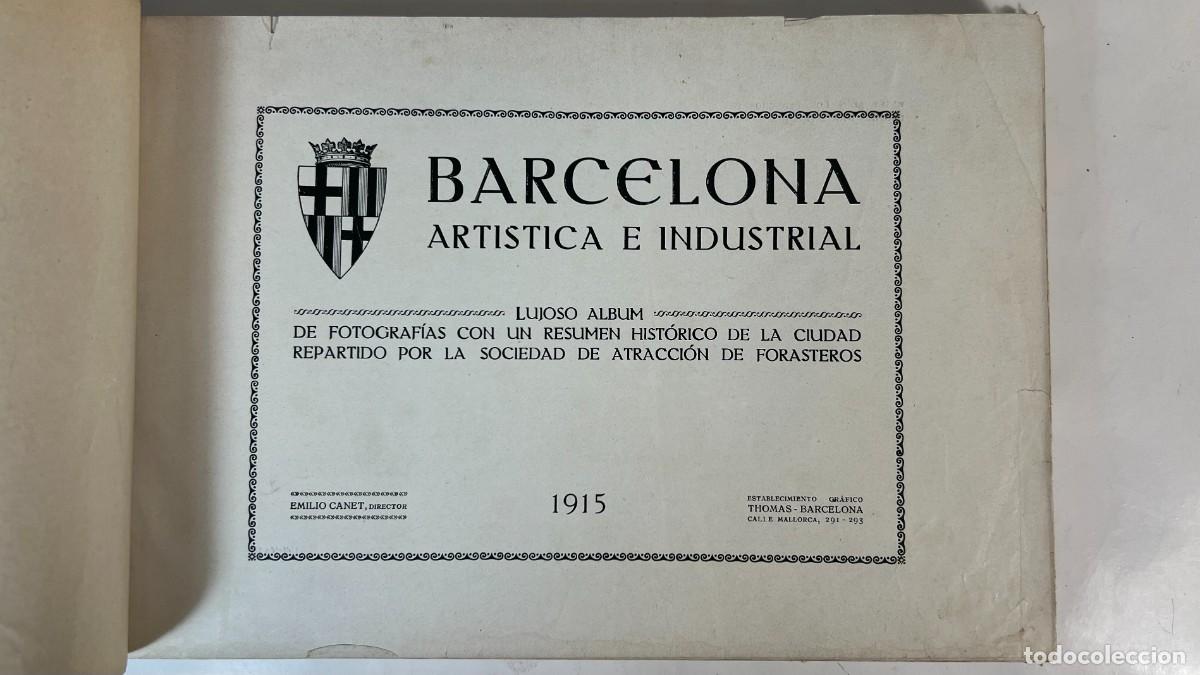 Libros antiguos: Barcelona art&iacute;stica e industrial 1915 - Foto 2