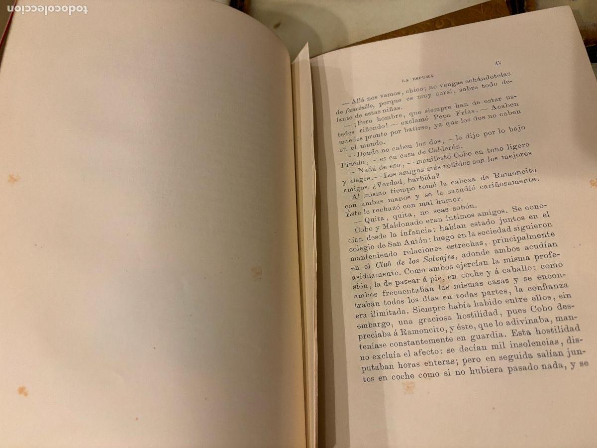 Libros antiguos: Espuma. Armando Palacio Vald&eacute;s. 2 tomos. 1890 - Foto 7