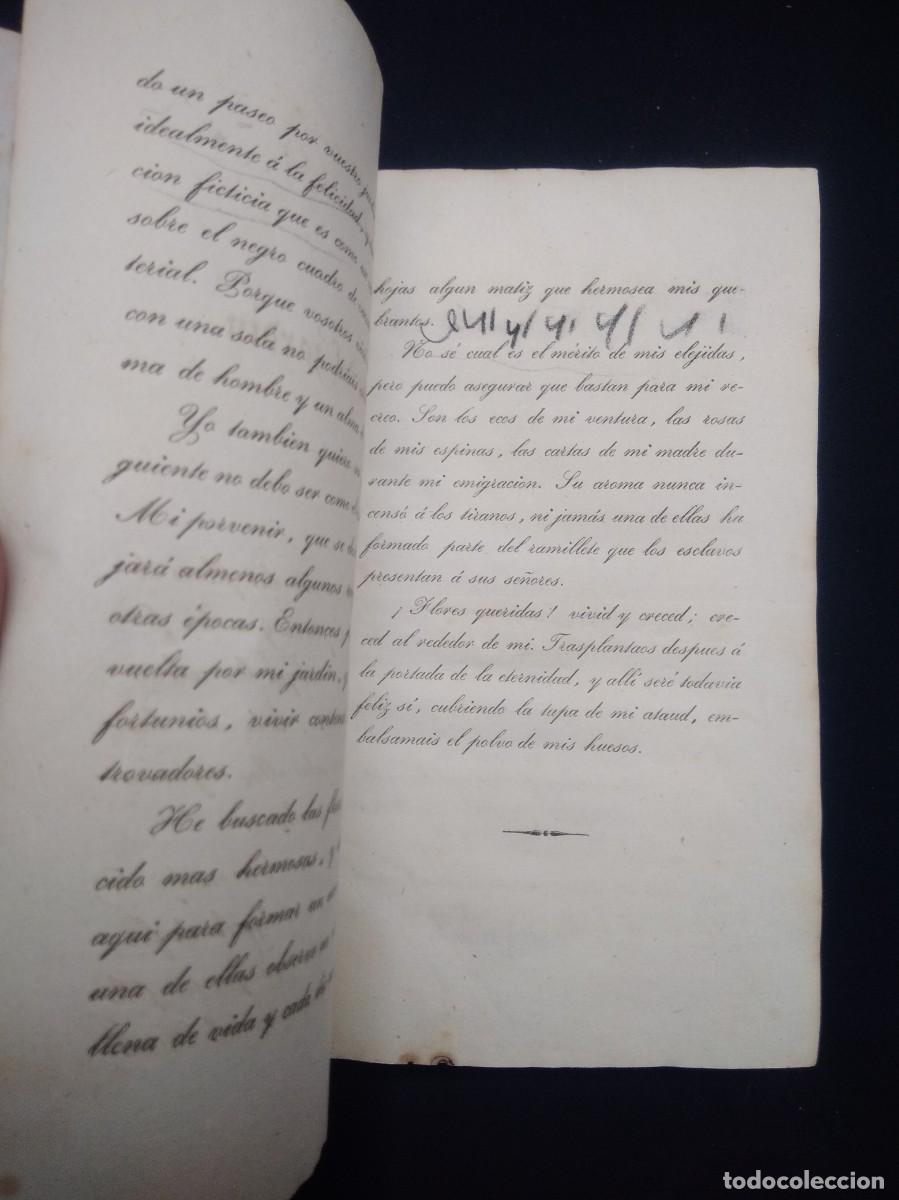 Libros antiguos: Antiguo Libro Mis Flores- A. Ribol a&ntilde;o 1837 - Foto 13