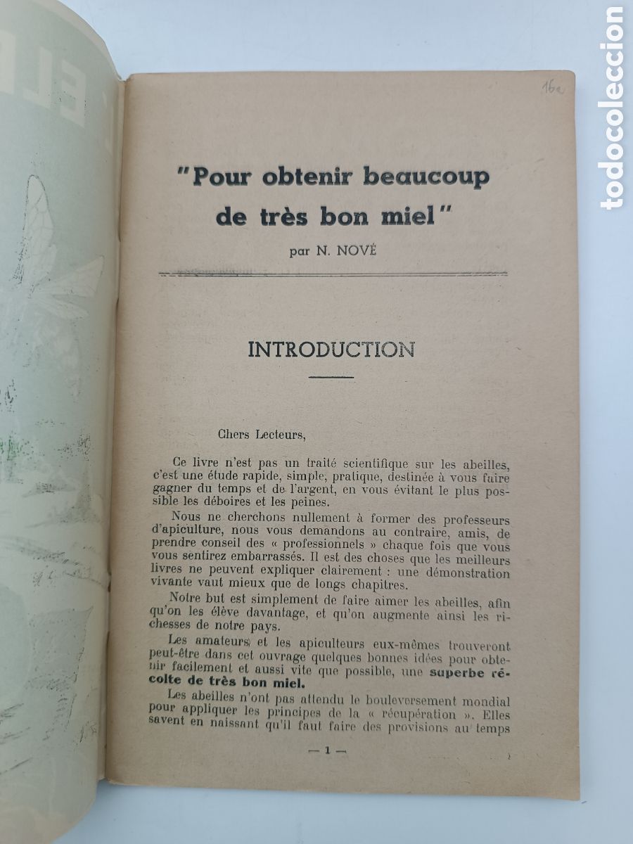 Libros antiguos: Lelevage des abeilles 1946 - Foto 2