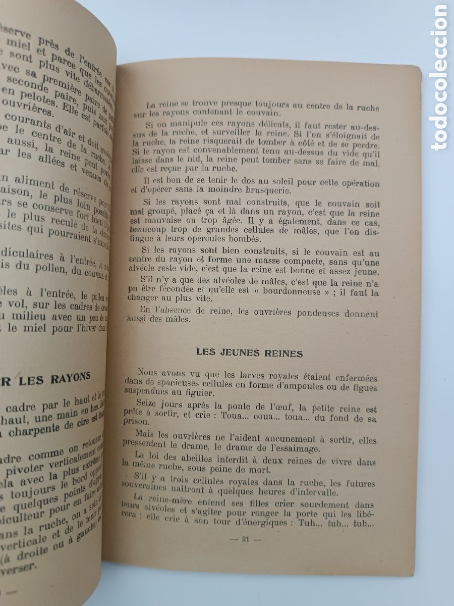 Libros antiguos: Lelevage des abeilles 1946 - Foto 7