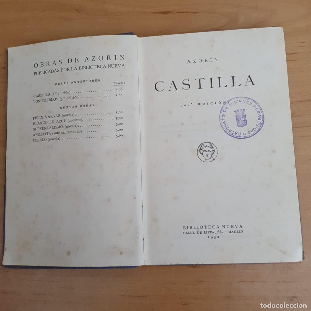 Libros antiguos: Castilla ( El Esp&iacute;ritu de Castilla ) de Azor&iacute;n - Foto 1