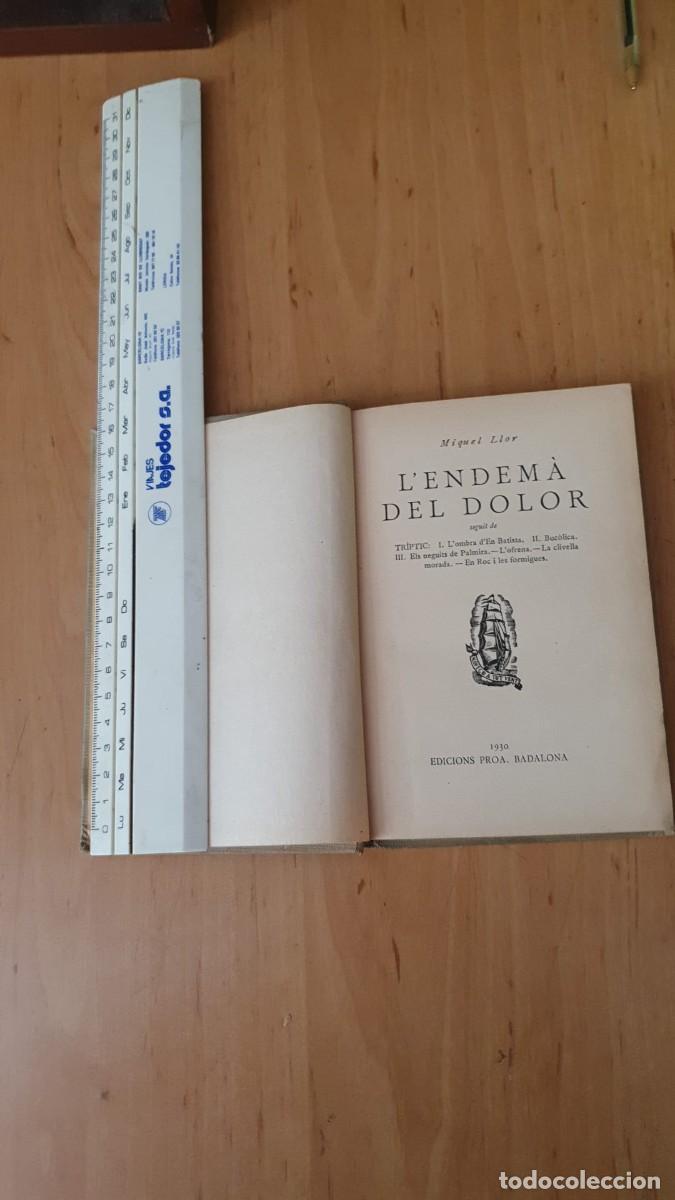 Libros antiguos: L Endam&agrave; del Dolor de Miquel Llor - Foto 1