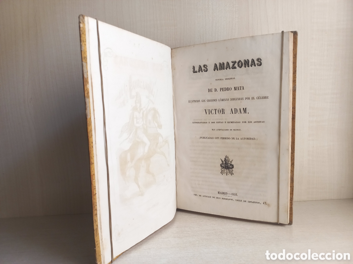 Libros antiguos: Las Amazonas. Pedro Mata. 1852. Sin grabados. - Foto 5
