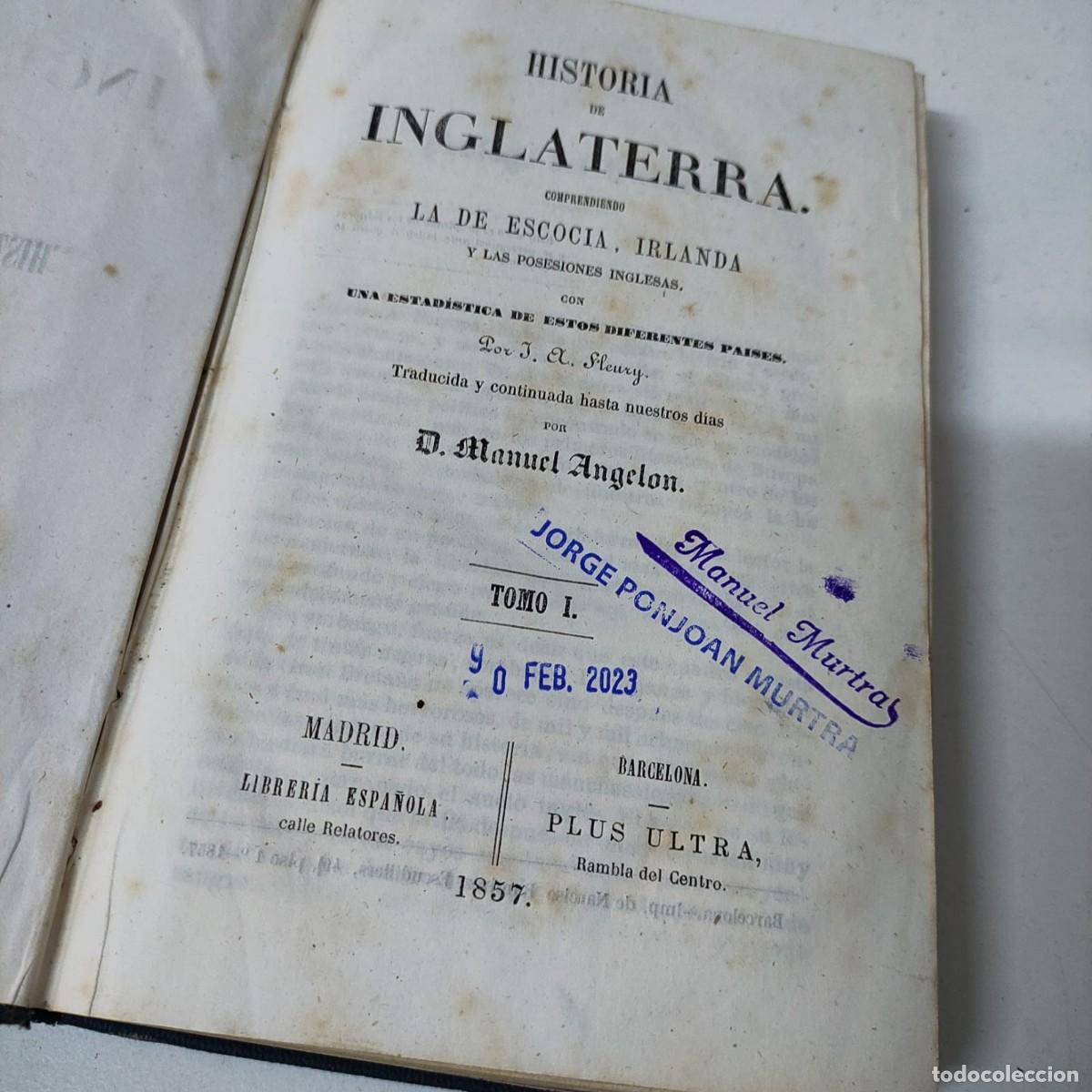 Libros antiguos: historia de Inglaterra 1857 - Foto 4