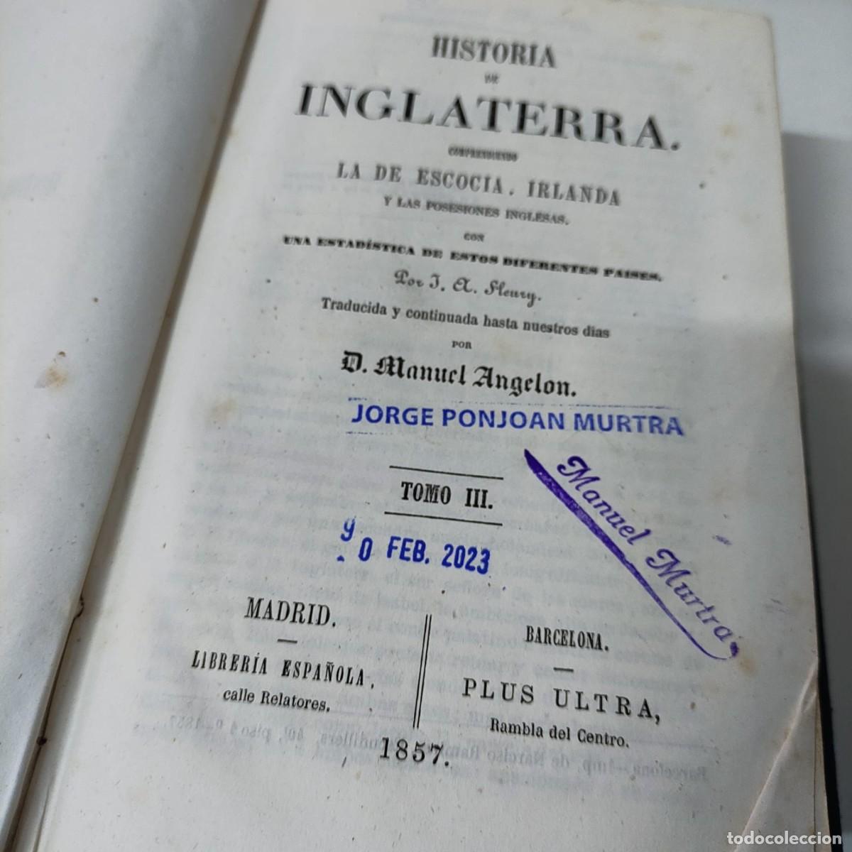 Libros antiguos: historia de Inglaterra 1857 - Foto 7