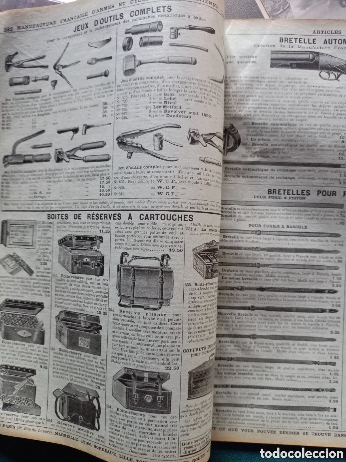 Libros antiguos: Cat&aacute;logo antiguo de objetos de caza - Foto 3