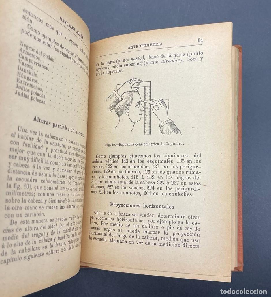 Libros antiguos: LIBRO DE ANTROPOMETRIA N&ordm; 35 - Foto 2