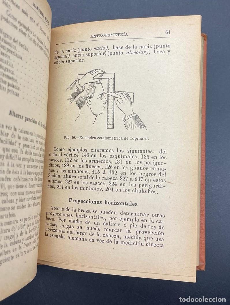Libros antiguos: LIBRO DE ANTROPOMETRIA N&ordm; 35 - Foto 4