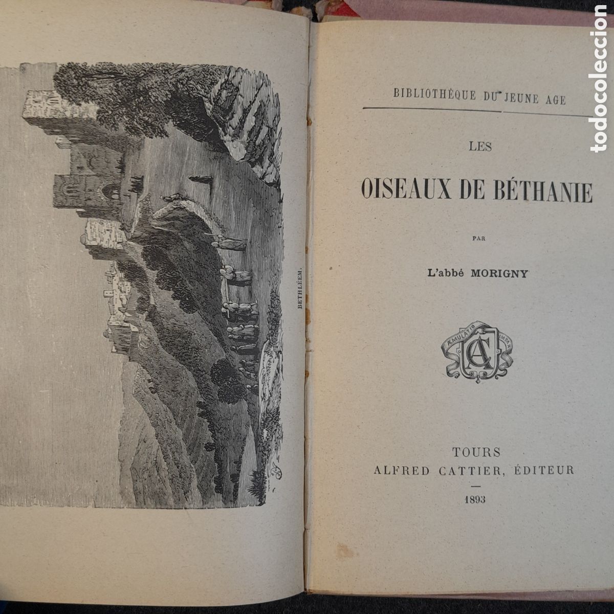 Libros antiguos: DOC-760. LES OISEAUX DE B&Eacute;THANIE. PAR LABB&Eacute; MORIGNY. TOURS, 1893. - Foto 1