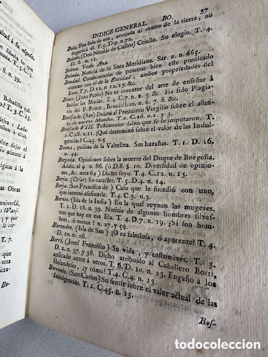 Libros antiguos: PADRE BENITO GER&Oacute;NIMO FEIJOO libro pergamino1787 - Foto 6