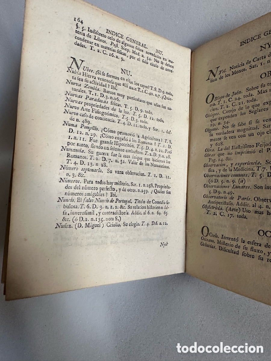 Libros antiguos: PADRE BENITO GER&Oacute;NIMO FEIJOO libro pergamino1787 - Foto 7