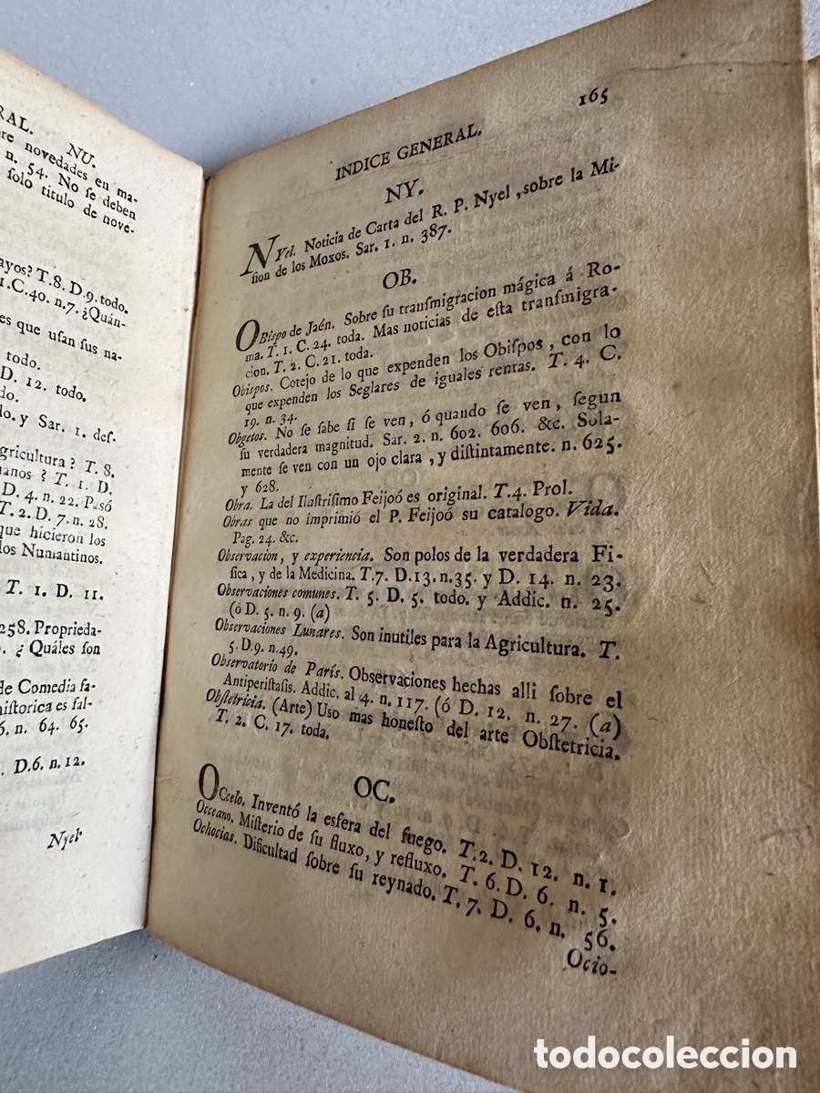 Libros antiguos: PADRE BENITO GER&Oacute;NIMO FEIJOO libro pergamino1787 - Foto 8