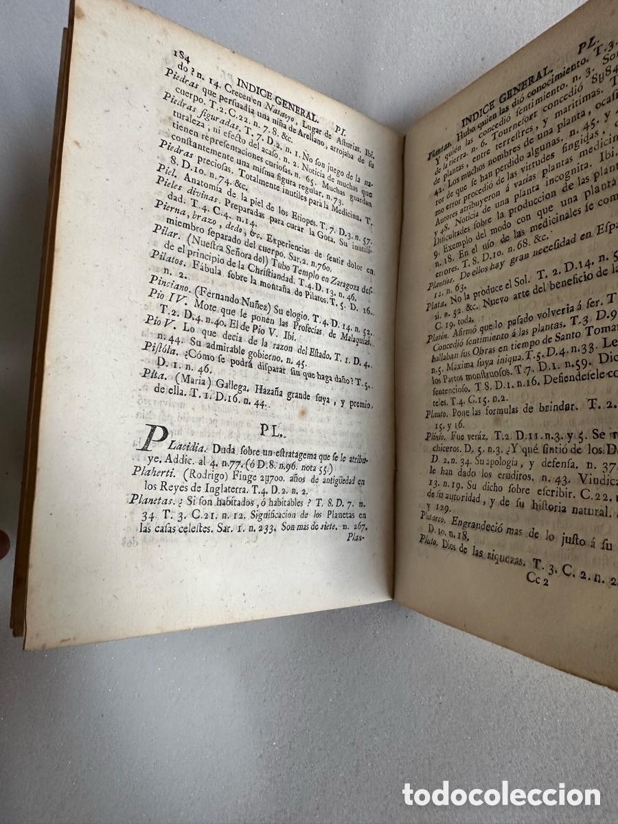 Libros antiguos: PADRE BENITO GER&Oacute;NIMO FEIJOO libro pergamino1787 - Foto 9