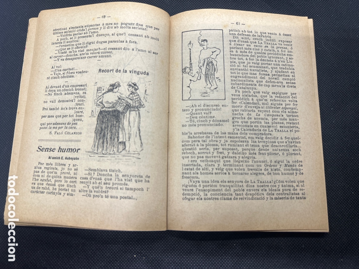Libros antiguos: La tralla calendari Per l&rsquo;any 1905 - Foto 3