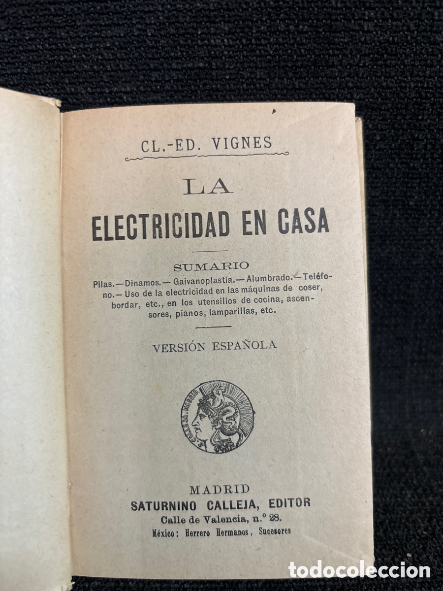 Libros antiguos: Libro la electricidad en casa. - Foto 5
