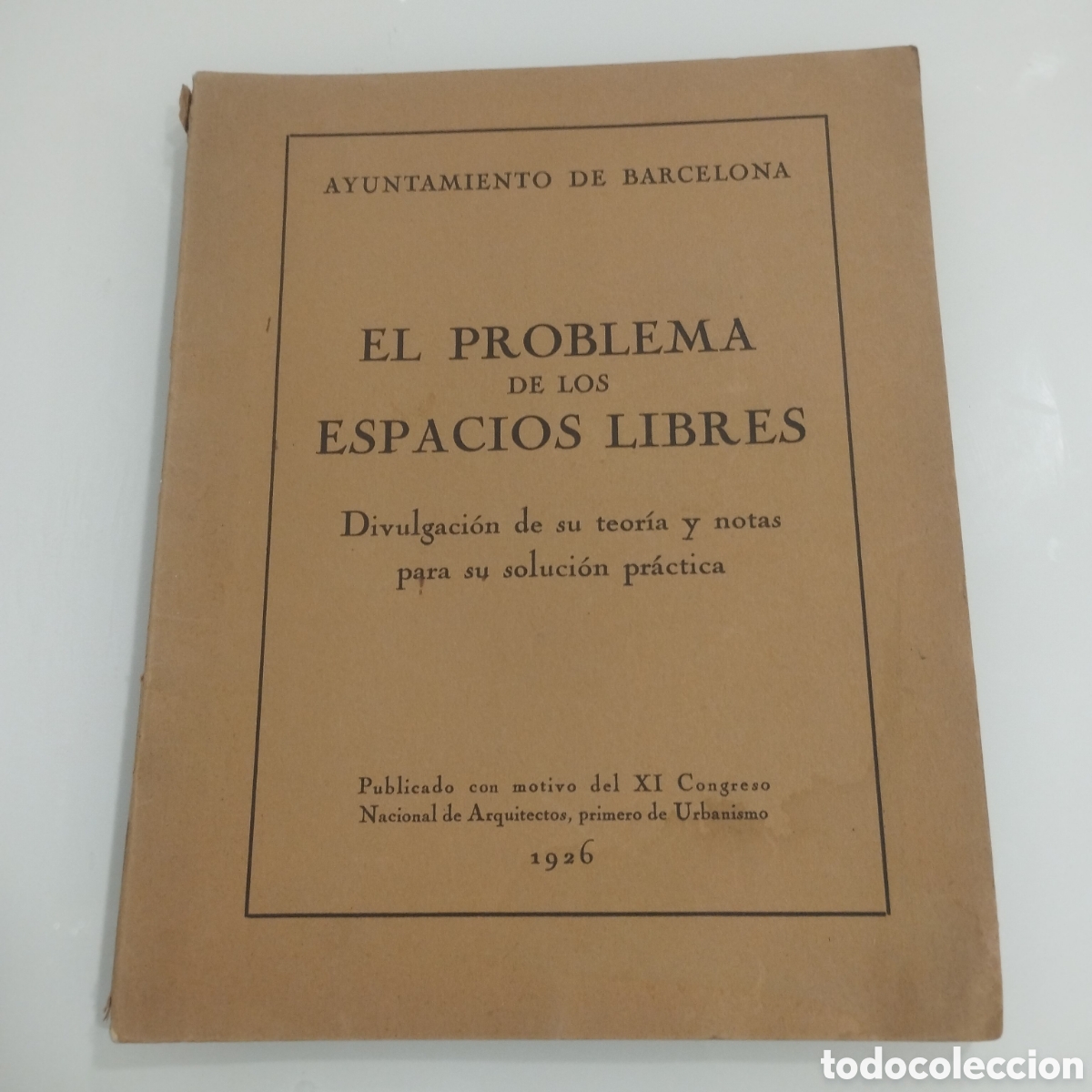 Libros antiguos: El problema de los espacios libres, 1926. - Foto 1