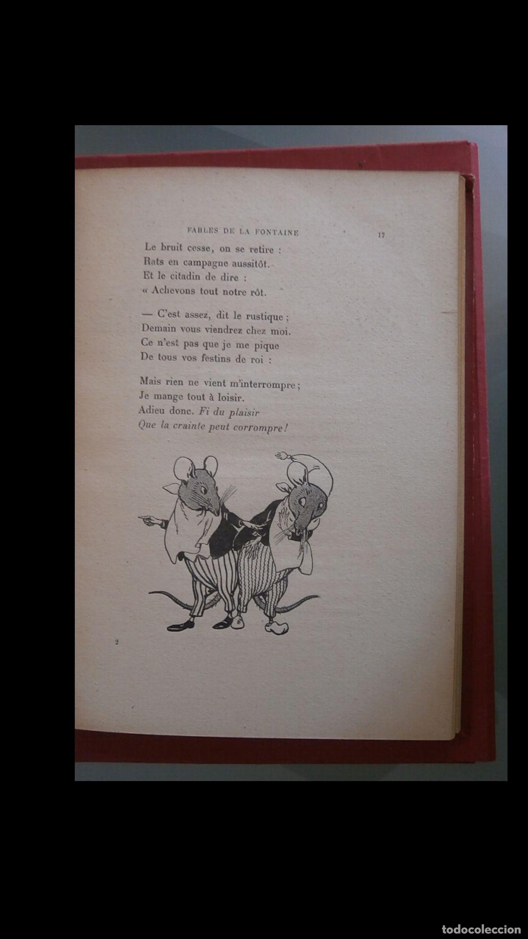 Libros antiguos: Fable de La Fontaine - Foto 2