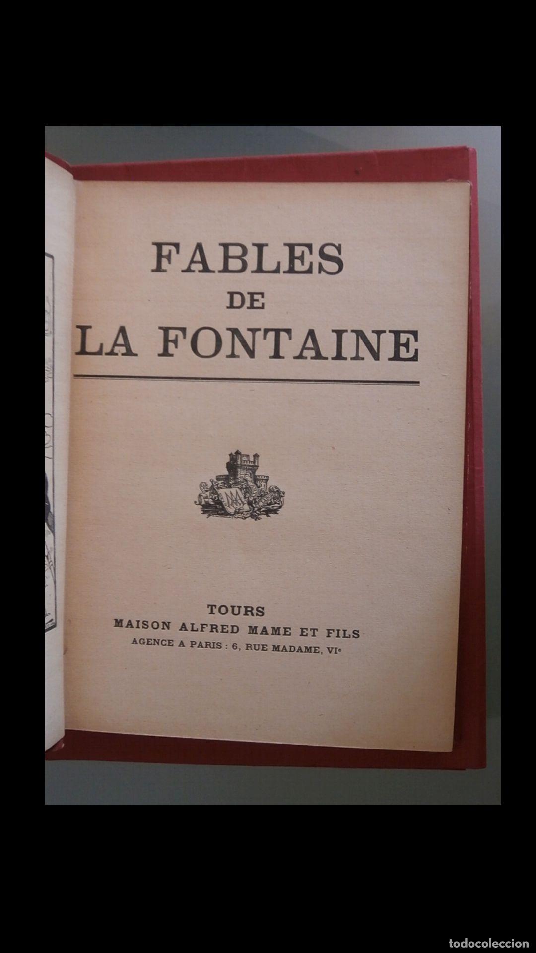 Libri antichi: Fable de La Fontaine