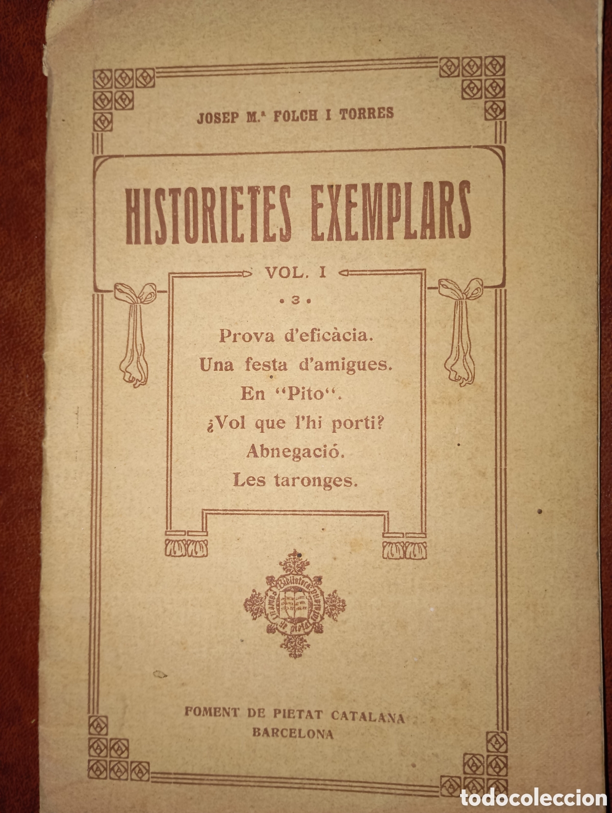 Libri antichi: Historietes exemplars, vol. I