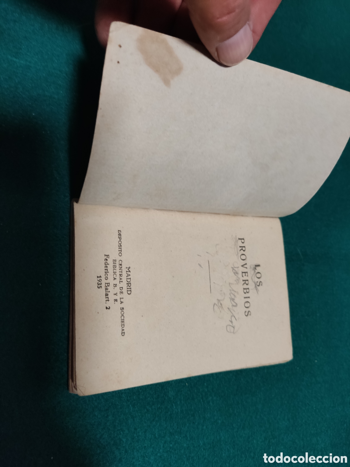 Libros antiguos: Librito Los proverbios a&ntilde;o 1935 - Foto 2