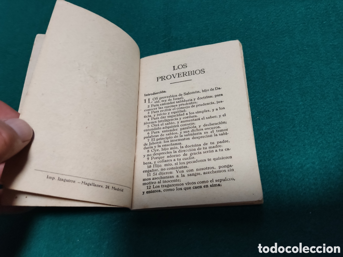 Libros antiguos: Librito Los proverbios a&ntilde;o 1935 - Foto 3