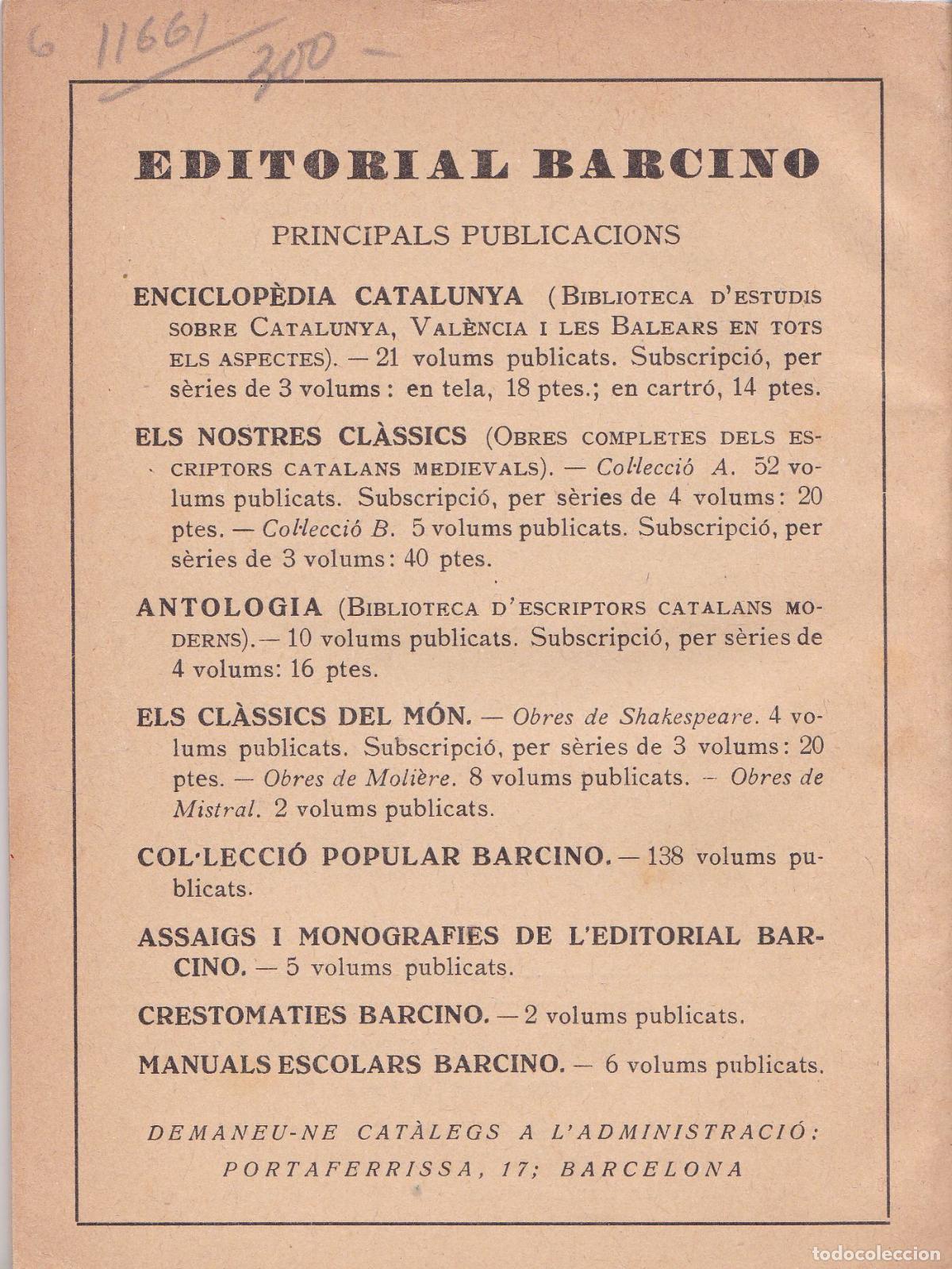 Libros antiguos: LANTIC COMER&Ccedil; DE BARCELONA &ndash; ANTONI DE CAPMANY - BARCELONA &ndash; 1937 - Foto 3