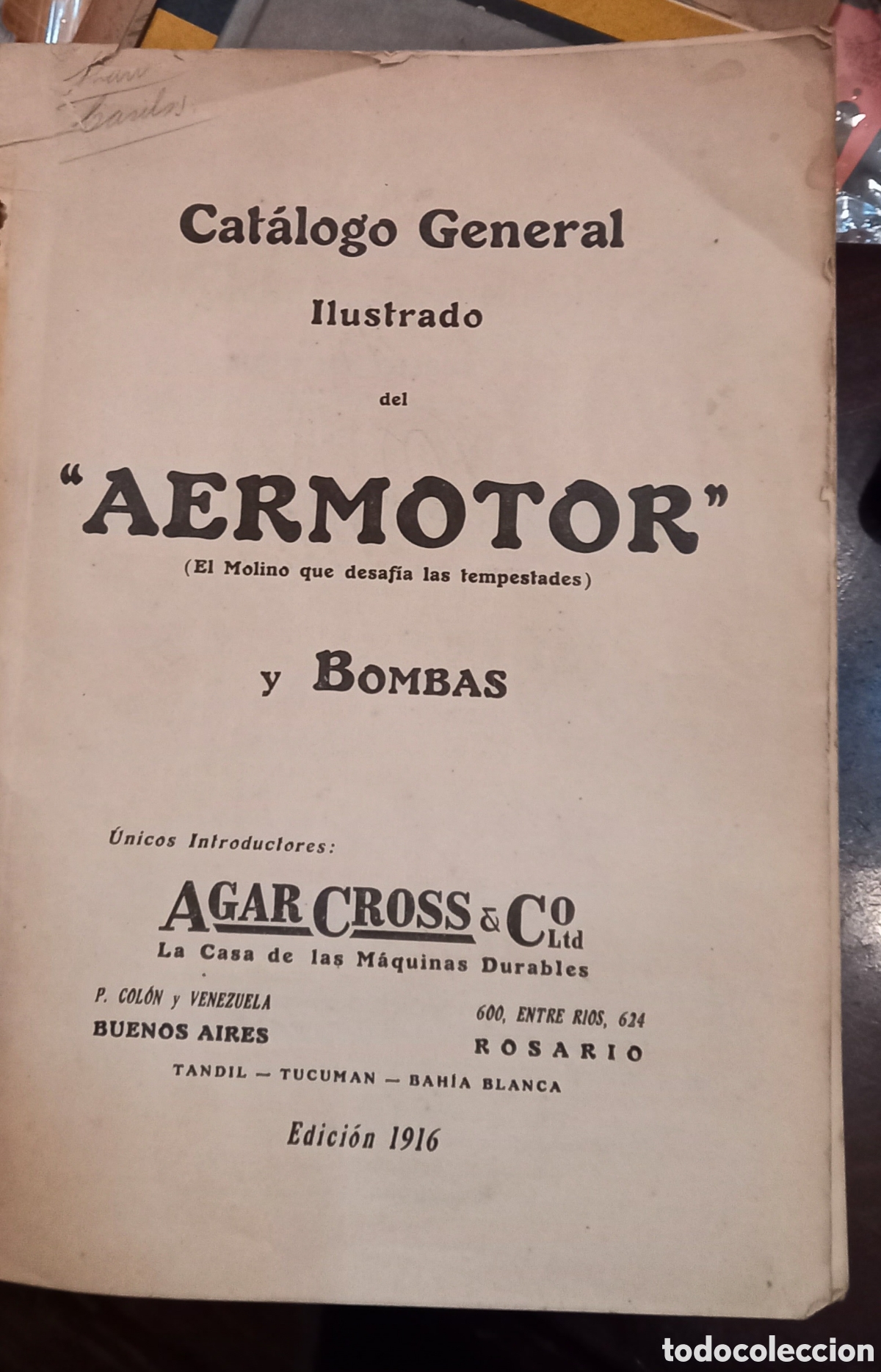 Libros antiguos: Antiguo cat&aacute;logo general ilustrado del &rdquo;Aermotor&rdquo; edici&oacute;n 1916 - Foto 2
