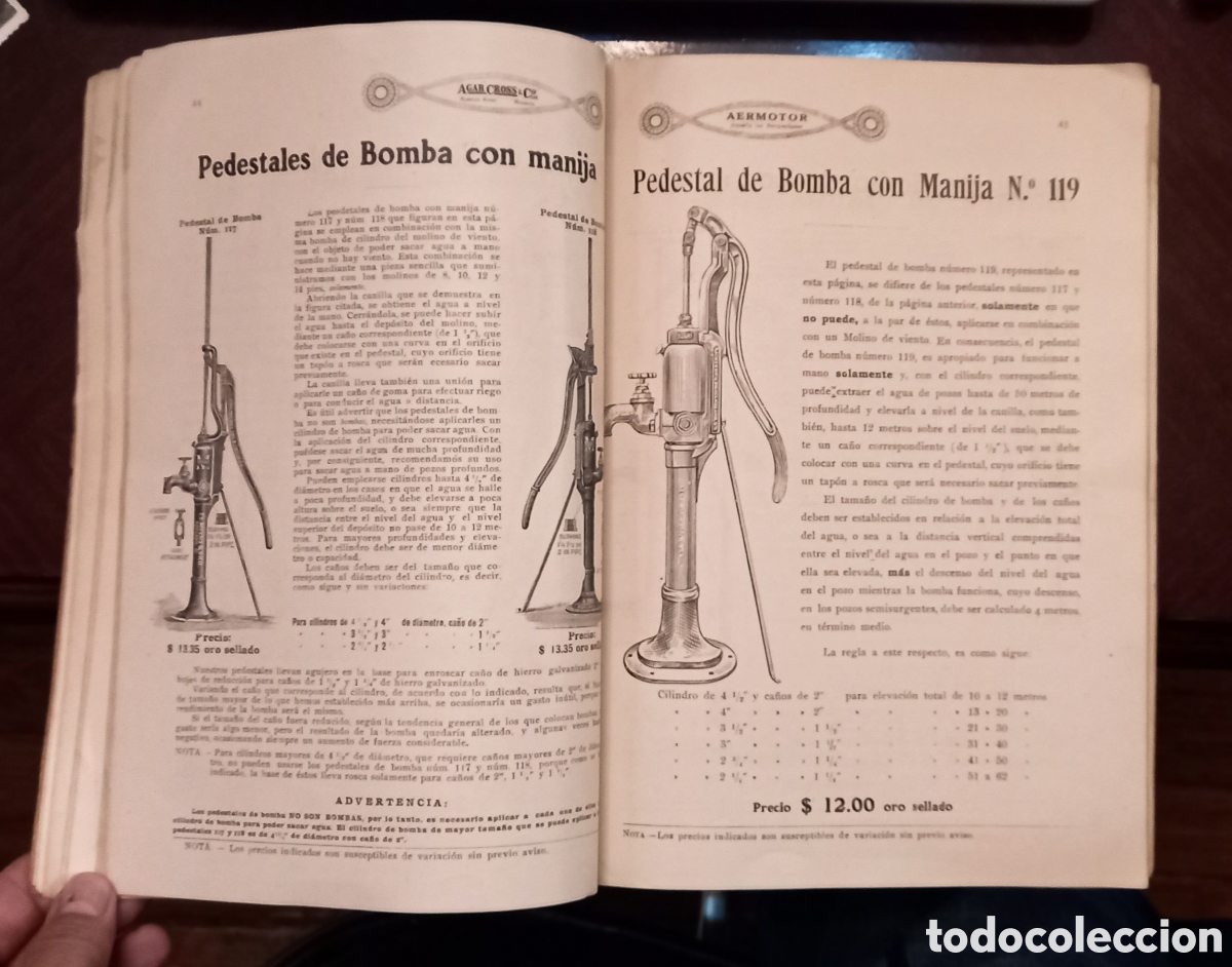 Libros antiguos: Antiguo cat&aacute;logo general ilustrado del &rdquo;Aermotor&rdquo; edici&oacute;n 1916 - Foto 3