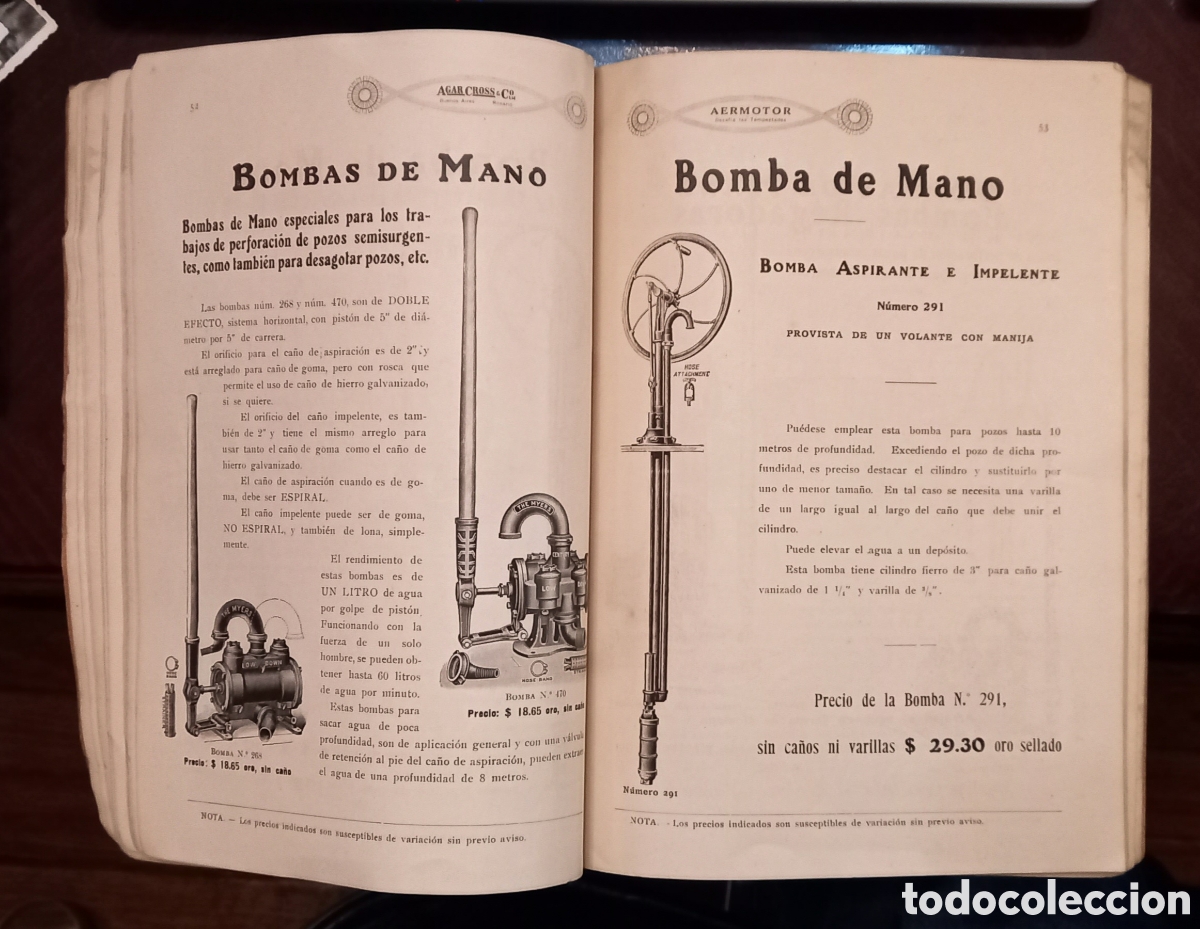 Libros antiguos: Antiguo cat&aacute;logo general ilustrado del &rdquo;Aermotor&rdquo; edici&oacute;n 1916 - Foto 4