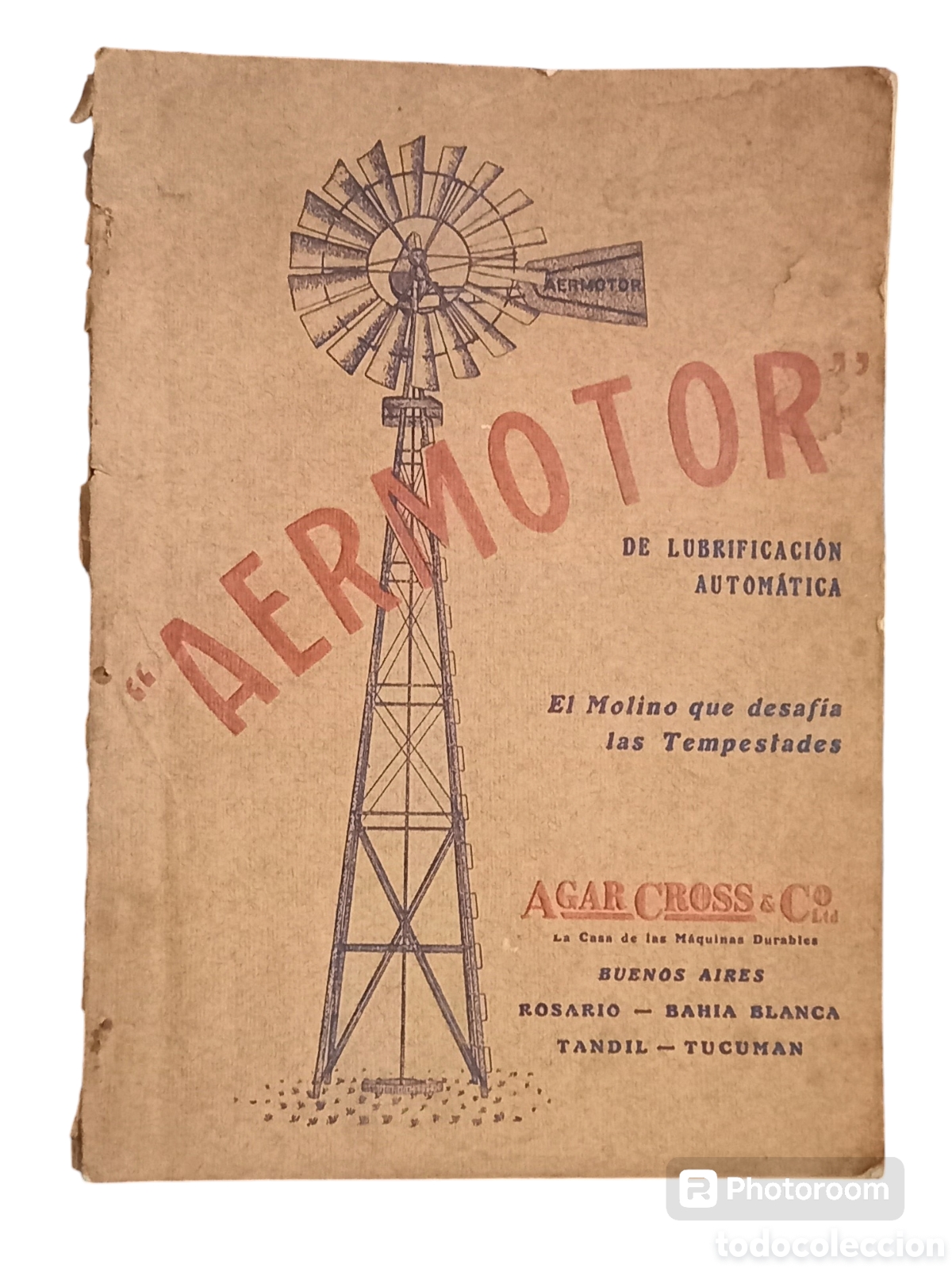 Libros antiguos: Antiguo cat&aacute;logo general ilustrado del &rdquo;Aermotor&rdquo; edici&oacute;n 1916 - Foto 1