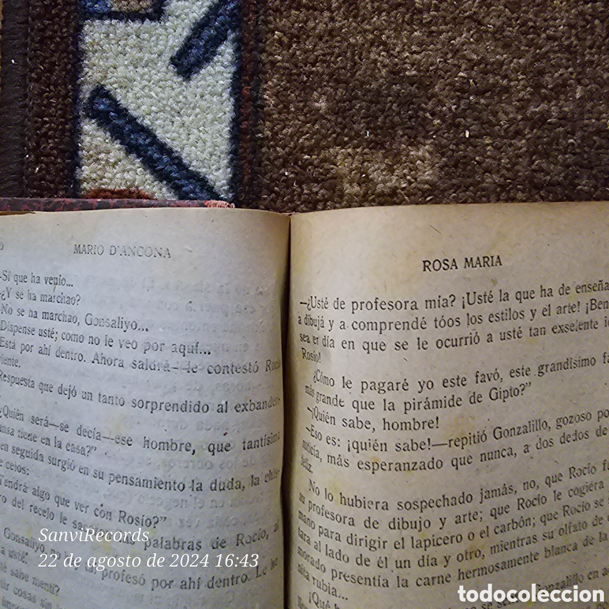 Libros antiguos: ROSA MAR&Iacute;A (MARIO DANCONA) - Foto 4