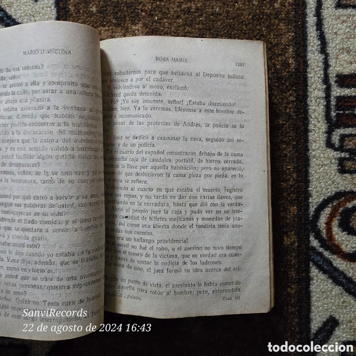 Libros antiguos: ROSA MAR&Iacute;A (MARIO DANCONA) - Foto 5