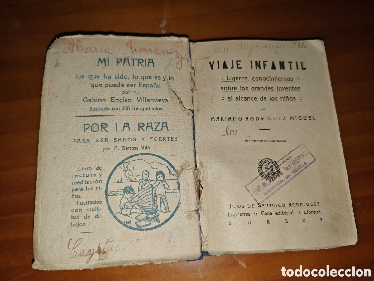 Libros antiguos: Viaje Infantil...... - Foto 2