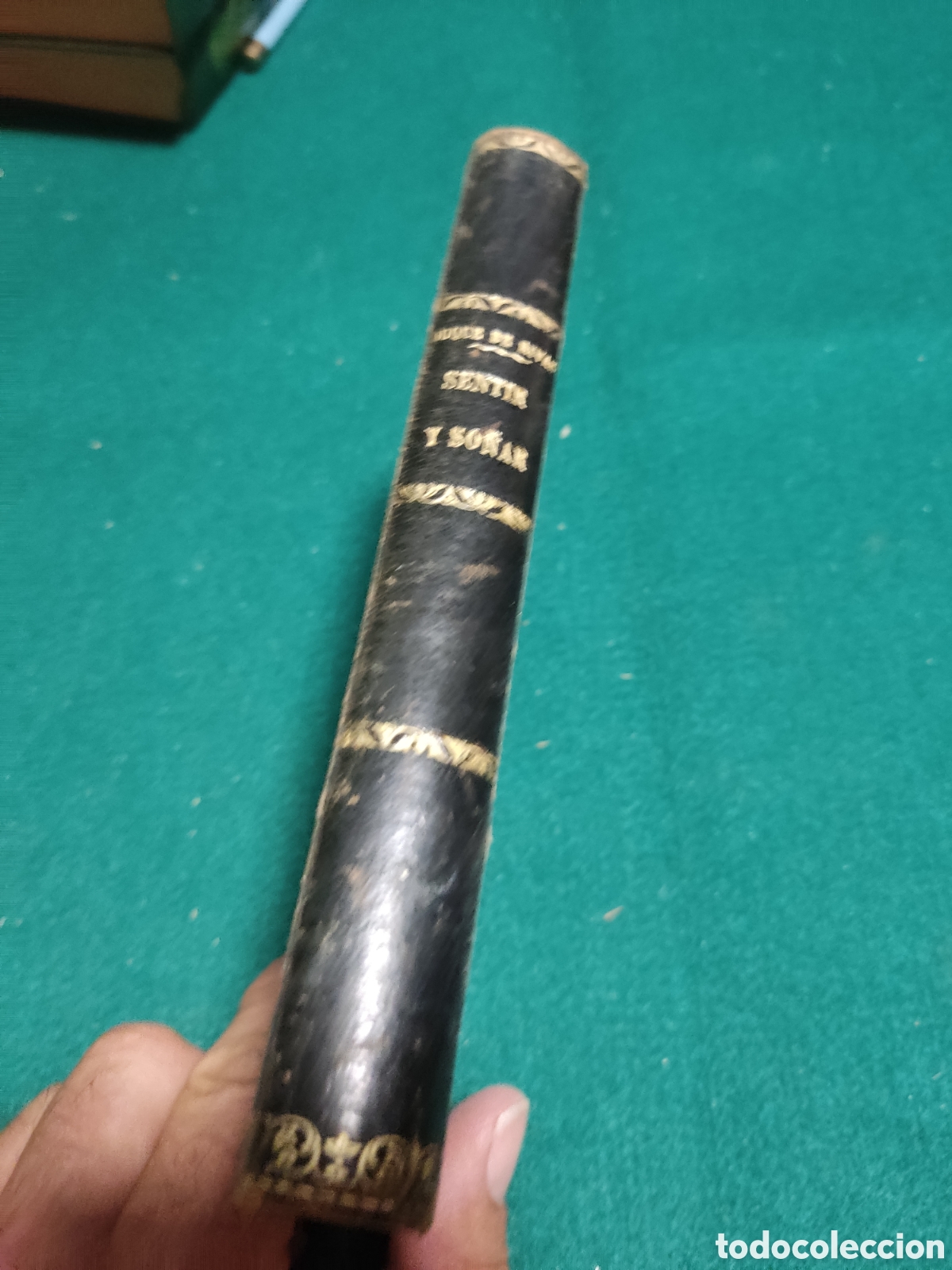 Libros antiguos: Libro antiguo sentir y so&ntilde;ar versos de Enrique de Saavedra 1876 - Foto 2