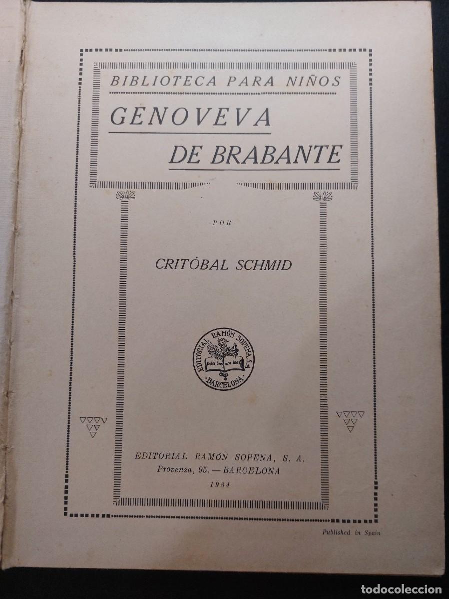 Libros antiguos: GENOVEVA DE BRABANTE A&Ntilde;O 1934 - Foto 2