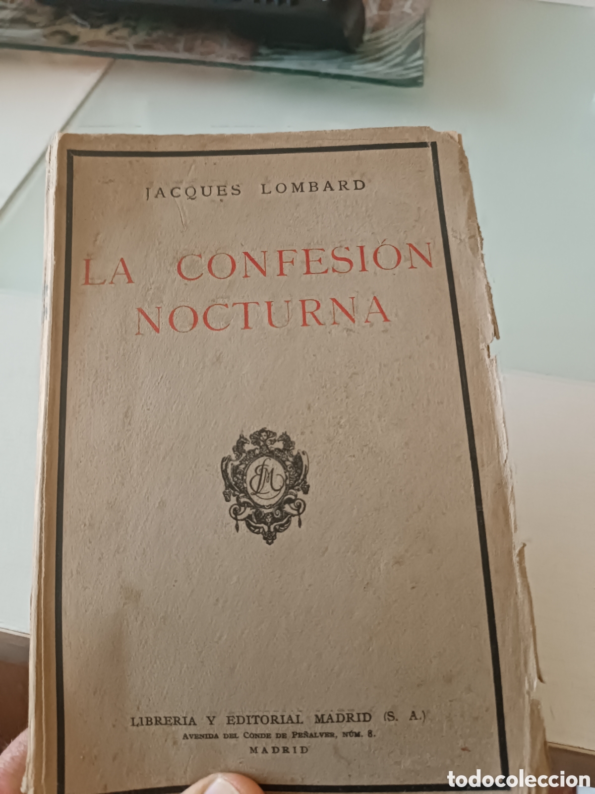 Libros antiguos: La confesi&oacute;n Nocturna. Jacques Lombard. - Foto 1