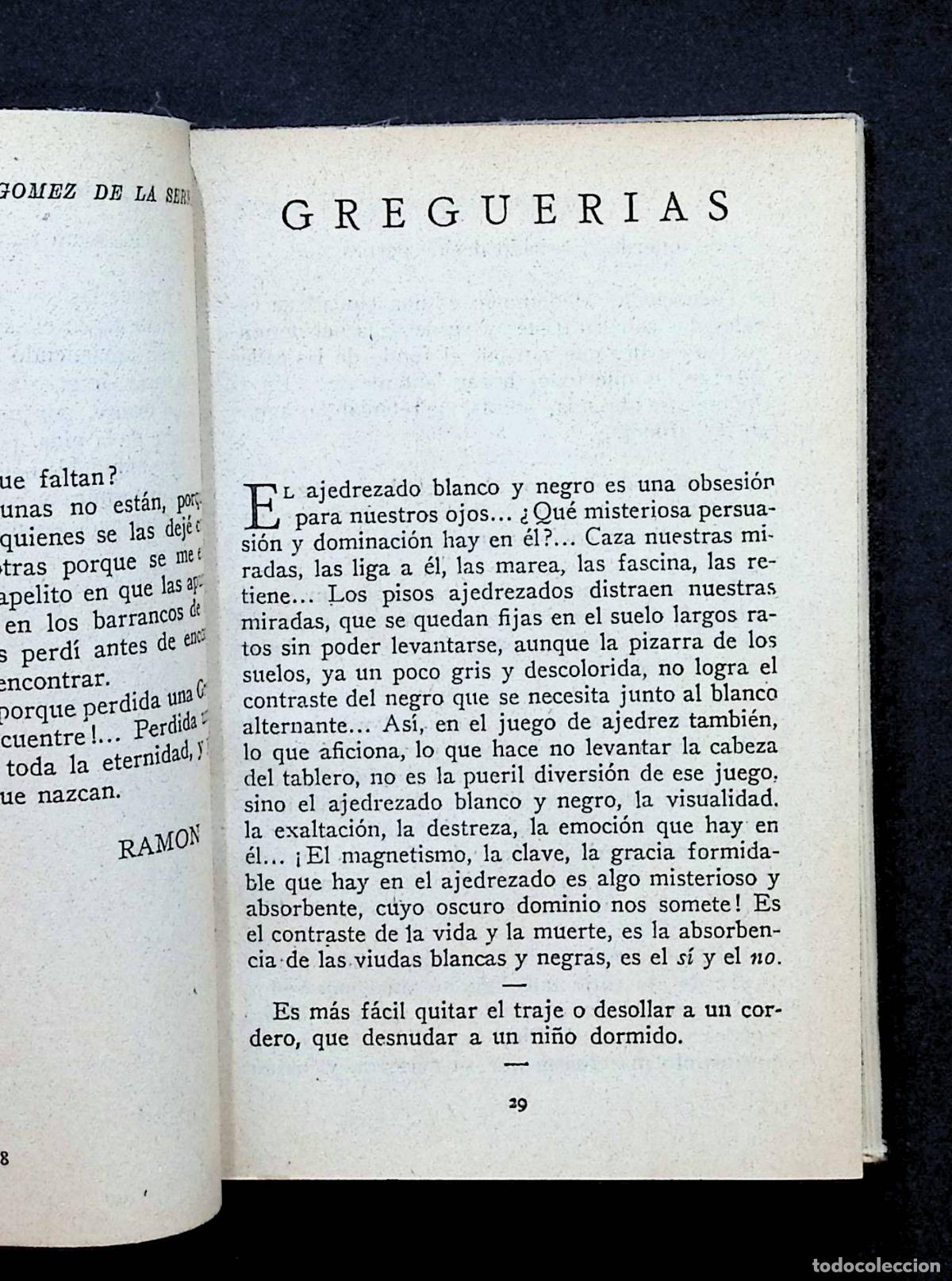 Libros antiguos: GREGER&Iacute;AS SELECTAS. - G&Oacute;MEZ DE LA SERNA, Ram&oacute;n. 1919 - Foto 3