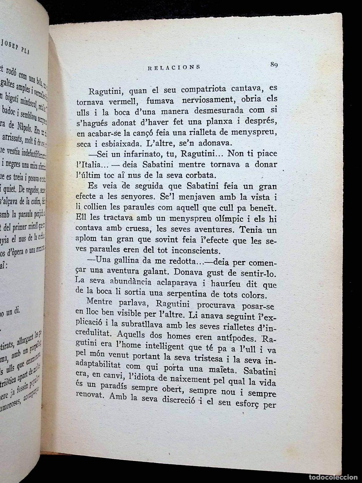 Libros antiguos: RELACIONS. - PLA, Josep. - Foto 2