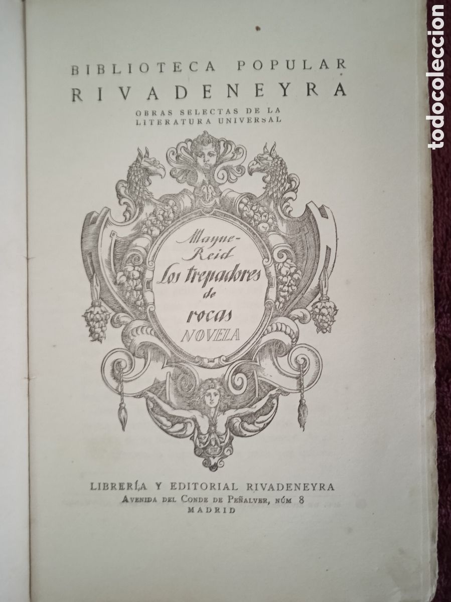 Libros antiguos: LOS TREPADORES DE ROCAS. / CAPITAN MAYNE-REID - Foto 2