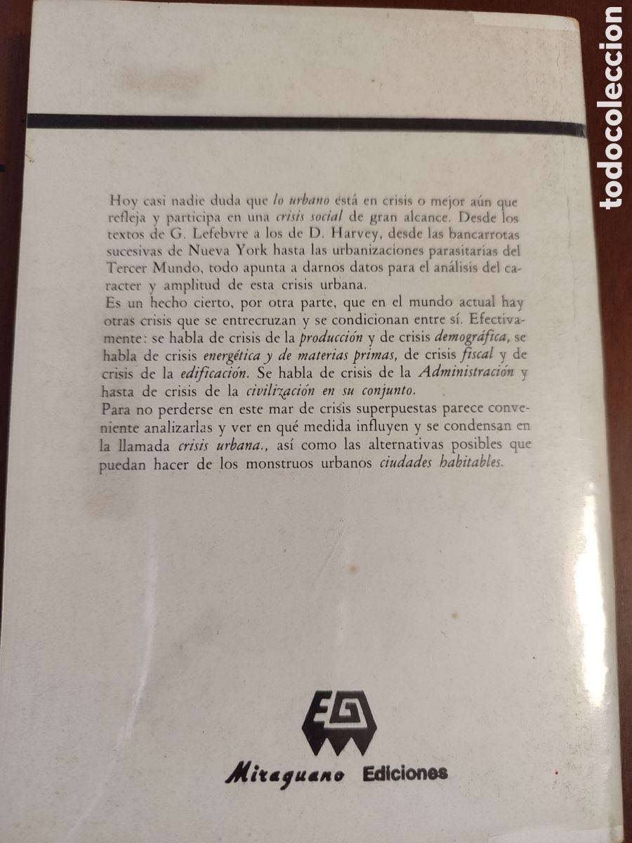 Libros antiguos: HACIA UNA CIUDAD HABITABLE - Foto 2