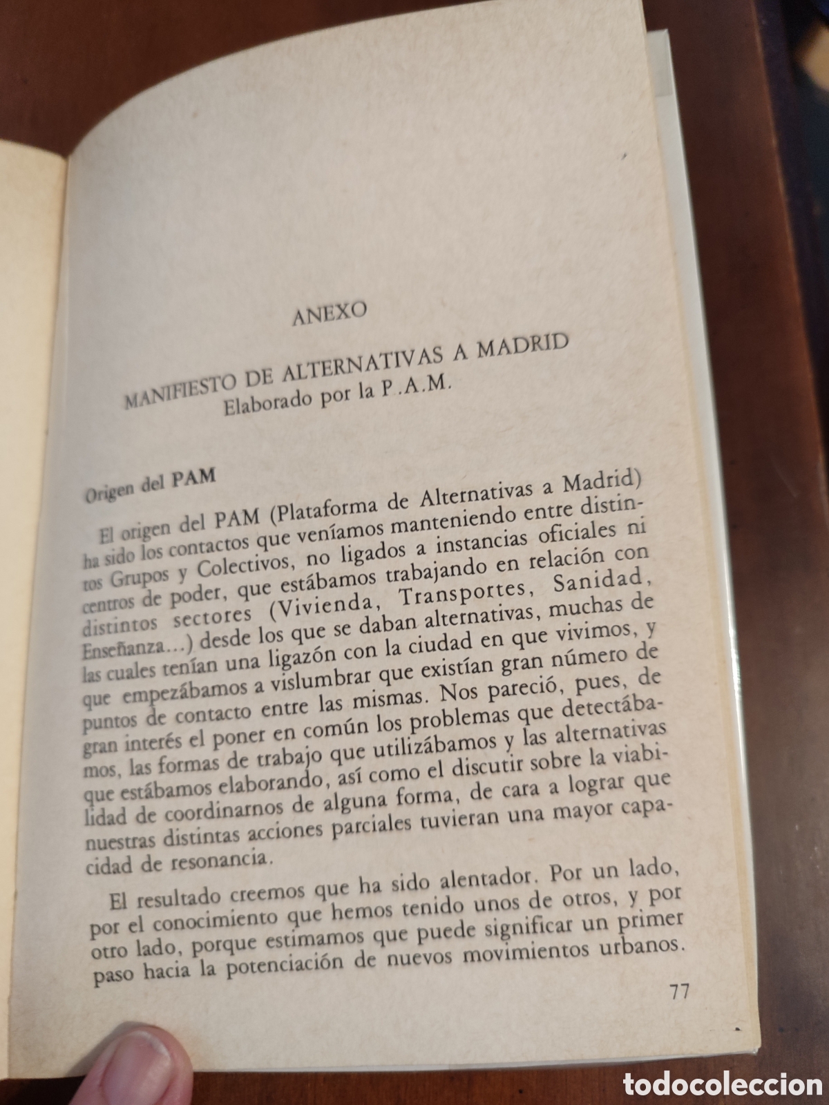 Libros antiguos: HACIA UNA CIUDAD HABITABLE - Foto 3
