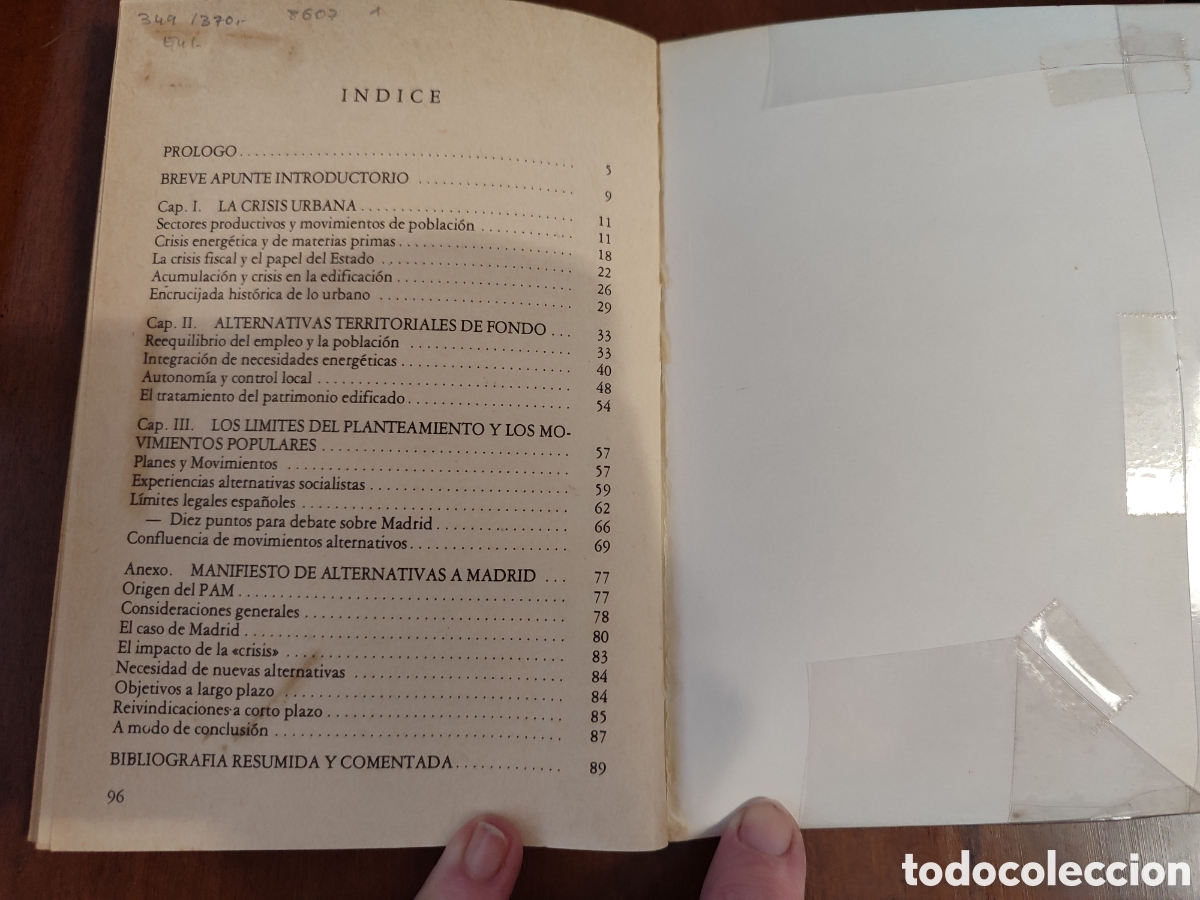 Libros antiguos: HACIA UNA CIUDAD HABITABLE - Foto 5