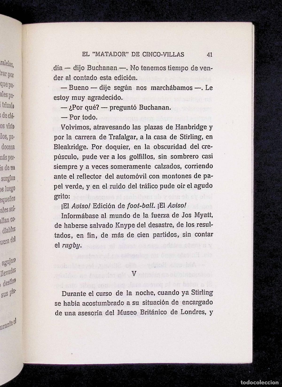 Libros antiguos: EL MATADOR DE CINCO-VILLAS. - BENNET, Arnold. - Foto 3