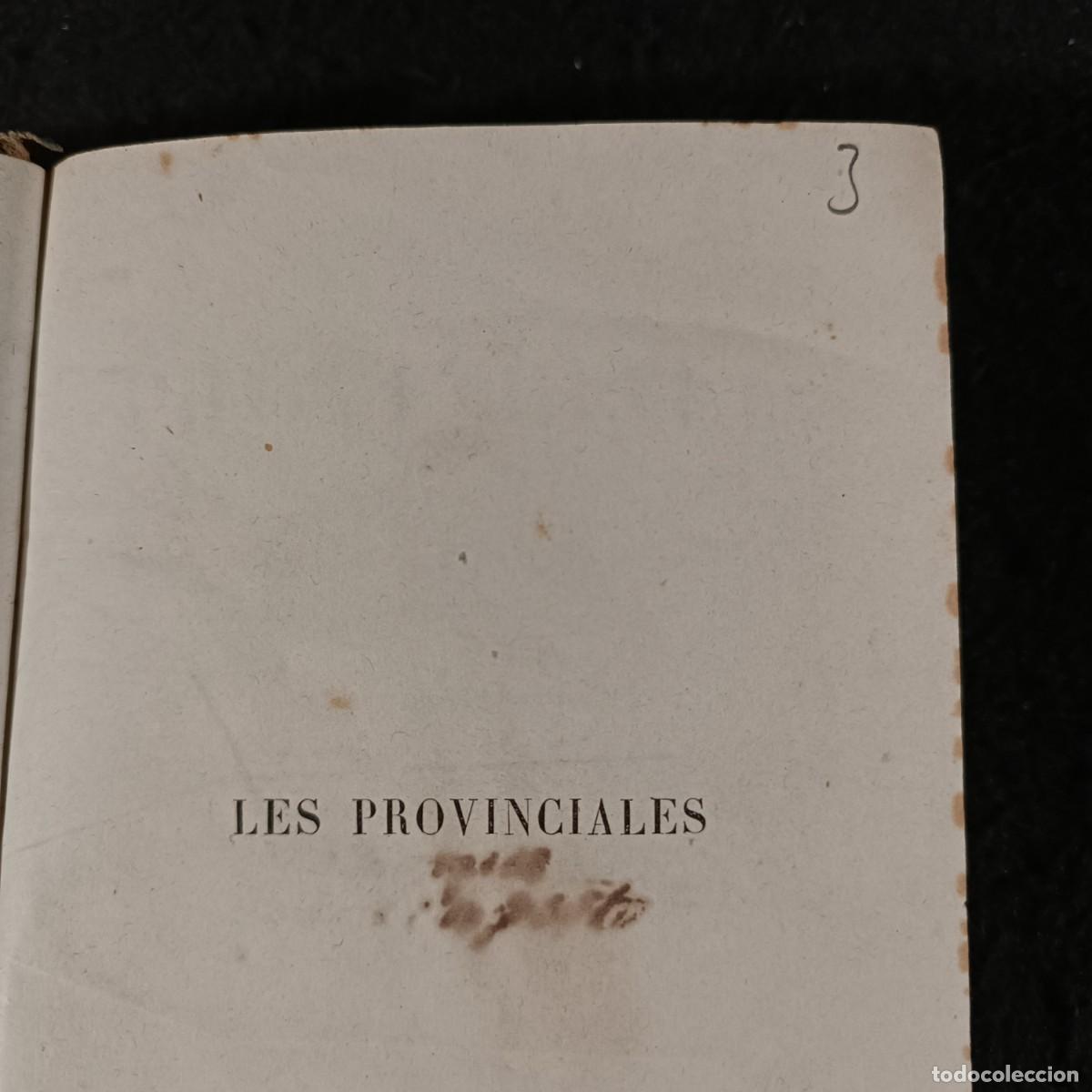 Libros antiguos: LES PROVINCIALES - BLAISE PASCAL - CARPENTER LIBRAIRE &Eacute;DITEUR - 1867 / 693 - Foto 4