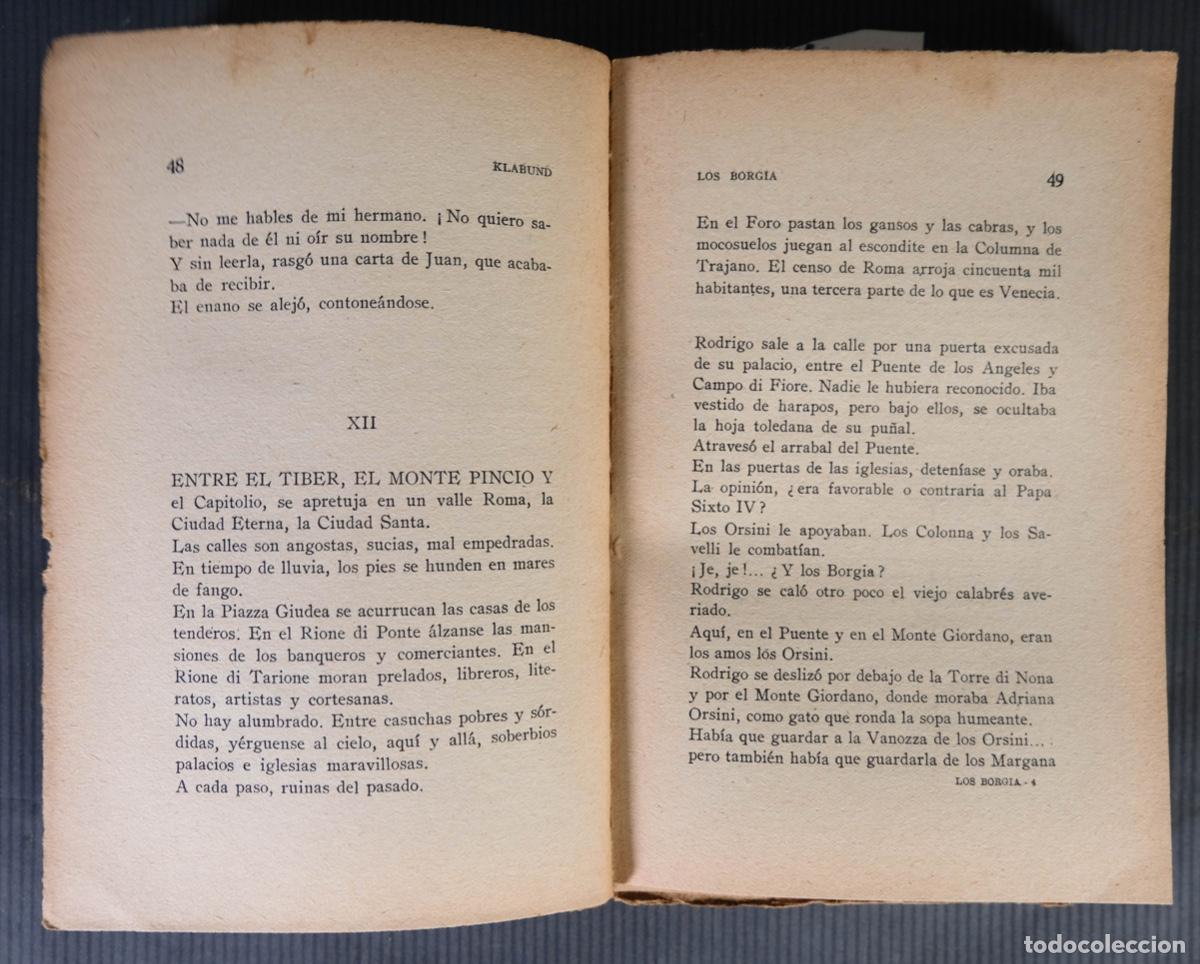 Libros antiguos: Los Borgia - Klabund - Ed. Cenit, 1930. - Foto 6